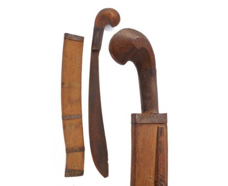 dating: End of 19th beginning of 20th Century provenance: The Philippines, Heavy and wide, single-edged blade, last piece of 