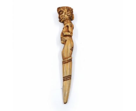 Antique African scepter apparently from the Kuba Kingdom, item number in catalogue 62 Also called Bakuba or Bushongo, from th