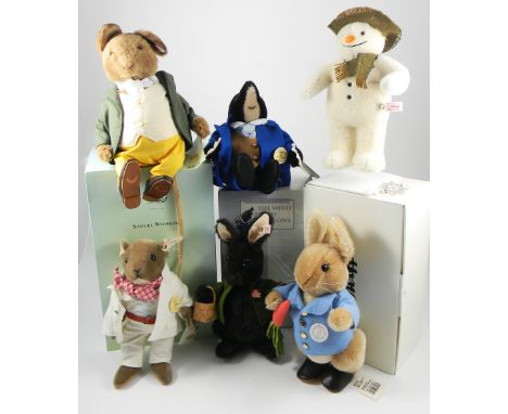 Steiff Samuel Whiskers, No:22/1500, in original box, xH36xW22 x D18cm, together with boxed Wind in the willows Mole, boxed Th