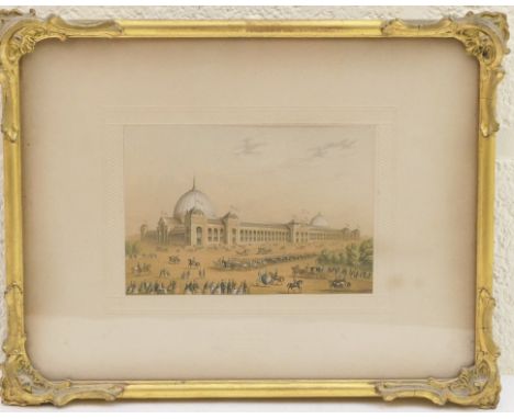 Le Blond chromolithographic print of The International Exhibition, plate No. 94, 10cm x 15cm