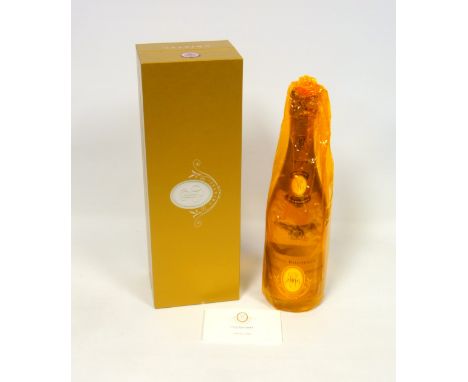 Louis Roederer Cristal Brut Champagne, 2006, 75cl, in cellophane wrap and presentation case with booklet.Box has small nick a