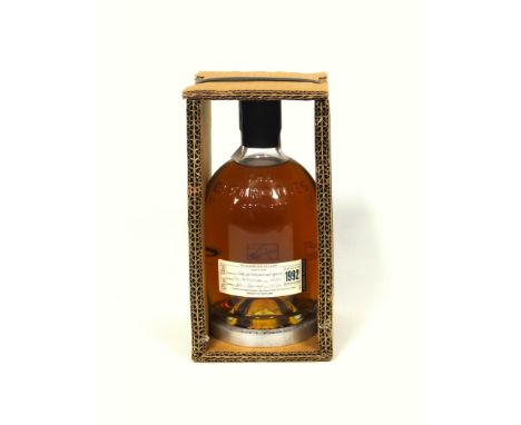 Bottle of 1992 Glenrothes Single Speyside Malt Scotch Whisky, for Berry Bros. &amp; Rudd, 43%, 700ml, on a presentation stand