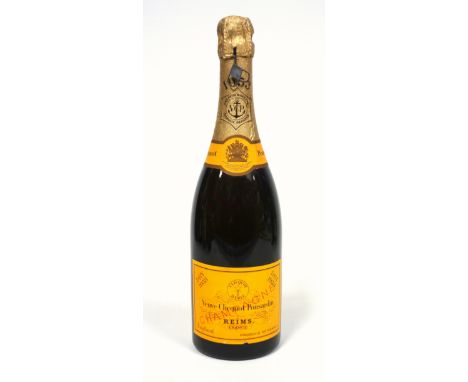 A 1953 bottle of vintage Veuve Clicquot Ponsardin dry champagne