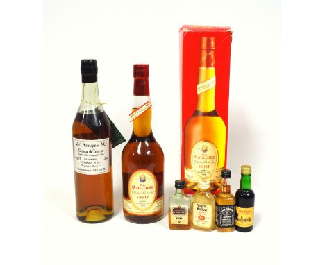 Chateau du Tariquet, Vieil Armagnac XO, 40% vol., 70cl, Bas-Armagnac, 1 bottle; Pere Magloire Calvados, Pays d'Auge, VSOP, 1 