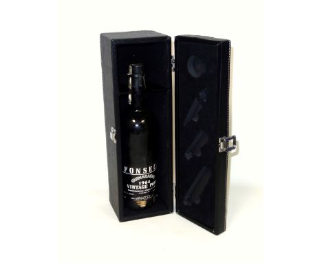 Fonseca Guimaraens Vintage Port, 1964, 75cl, in a leatherette presentation case