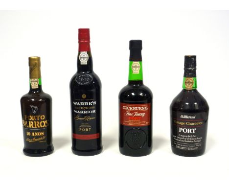 PORT - Porto Barros, 10 Anos, 1 bottle; Warre's Warrior Special Reserve, 1 bottle; Cockburn's Fine Tawny, 1 bottle; St.Michae