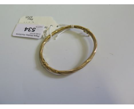 A 9ct Yellow Gold Bangle, 4.3g