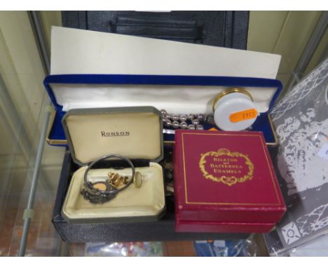 COSTUME JEWELLERY, BILSTON ENAMEL ETC