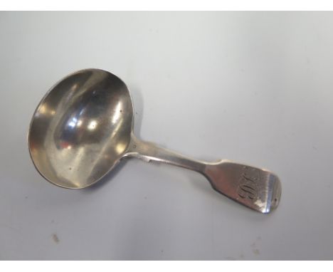 GEORGE IV SILVER CADDY SPOON, London 1824, JOHN, HENRY AND CHARLES LIAS