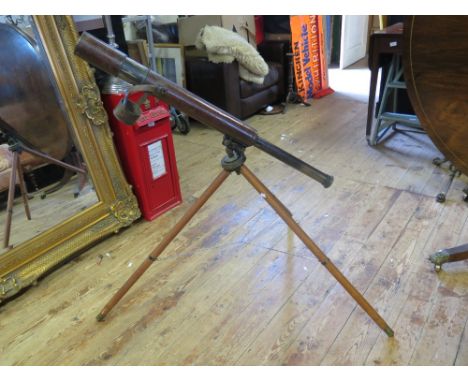 R & J BECK LTD. LONDON 1918 NO. 627 TEL. F.A. (MK. IV) AND GEN. STAFF TELESCOPE ON TRIPOD STAND