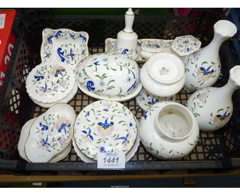 A large quantity of Coalport Pageant china to include; a bell, trinket dishes, vases, etc.