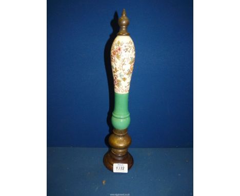 A ceramic beer pump handle.