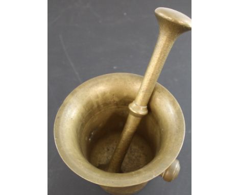 Brass pestle and mortar