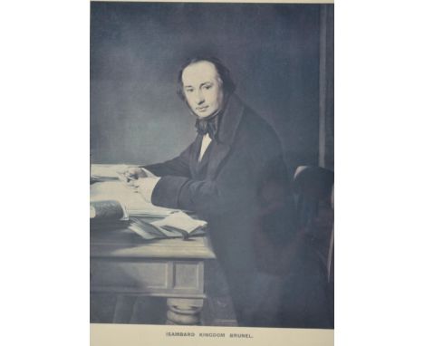 A 19th century lithograph portrait print of Isambard Kingdom Brunel. Framed and glazed

Measures 38cms high x 28cms wide with