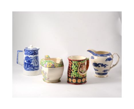 Royal Worcester candle snuffer, The Monk, 11cm, teaware decorative jugs, blue and white ware, etc. 