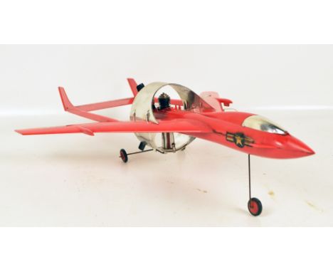 A Wen-Mac plastic model of "USAF" aeroplane, length 53cm.