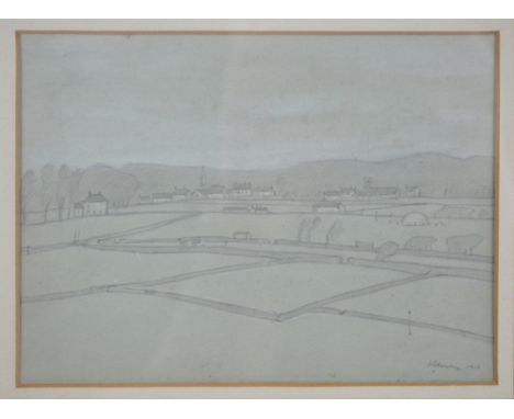 LAURENCE STEPHEN LOWRY RBA RA (1887-1976); pencil study "Lytham St Annes", signed and dated 1916, inscribed on Pitcairn Galle