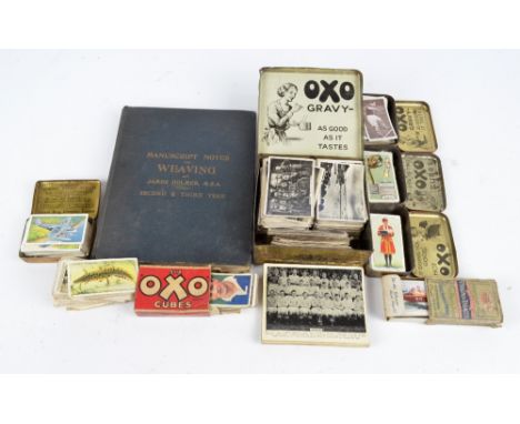 A collection of cigarette cards including Senior Service and Ardath Tobacco photograph cards, other examples by Churchman, Wi