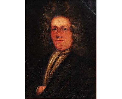 Early 19th Century English School Half length portrait of a gentleman, oils on board, 54cm x 42cm