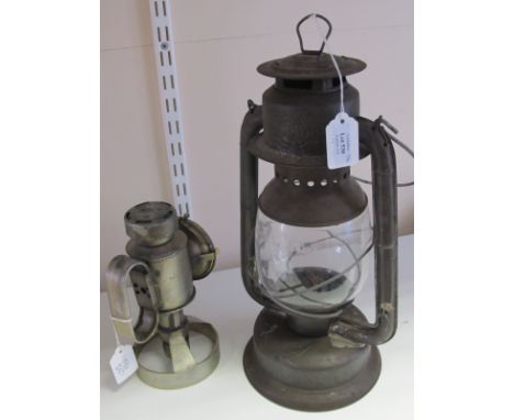 Lamps - a tall Beacon GSW Lamp made in Canada, plus an E M Co Ltd Montmagny Can 6-42 lamp (2) Buyer collects