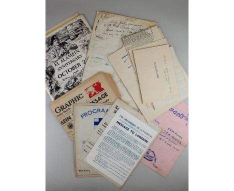 Various WW2 ephemera, 8th Army interest noted (qty)