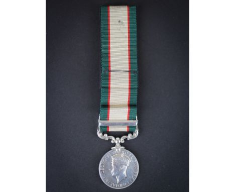 IGS GVI with North West Frontier 1936-37 clasp to 6007116 Pte A W Broad R. Norfolk Regt. Comes with extract from Norfolks Reg