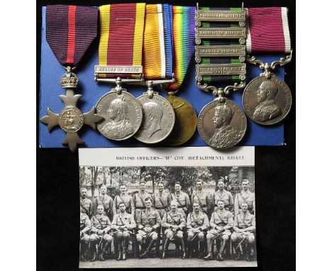 MBE (Mily) group to Major C J Dolan RE, late 3rd S & M. Medals - MBE (Mily) hallmarked 1919, China War Medal 1900 with Relief