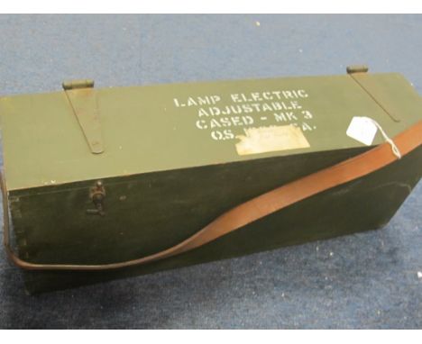 Folding Military Desk Lamp (cased) Mk 3 (buyer collects)