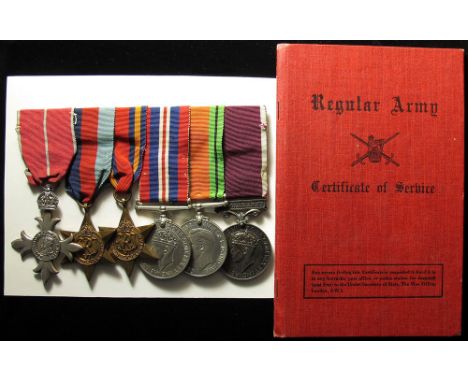 MBE (Mily), 1939-45 Star, Burma Star, War Medal, Defence Medal and GVI Regular Army LSGC Medal to 1419998 Sjt T D Baker RA. M