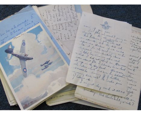 RAF WW2 casualty photos documents letters etc relating to sgt (observer) frank ebrey lawson 7 sqd k in a 29-7-1942 buried sag