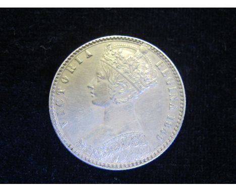 Florin 1849 "godless" gothic, light cleaned GVF