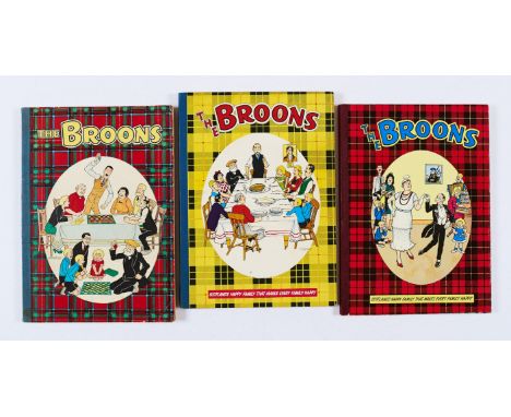 Broons Books (1958, 1960, 1966). 1958: Light corner wear, neat biro inscription [fn-], 1960: Frontispiece page has one inch t