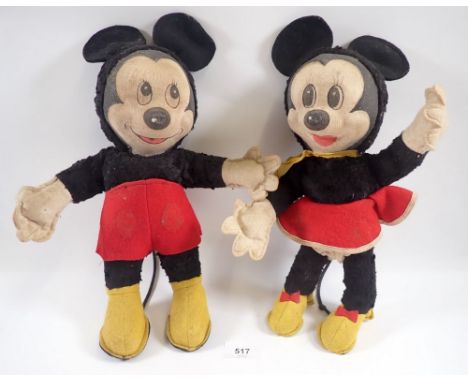 A Merrythought Mickey &amp; Minnie Mouse 