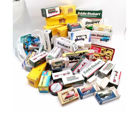 Qty of boxed toy cars / lorries inc Atlas Eddie Stobart, Matchbox etc