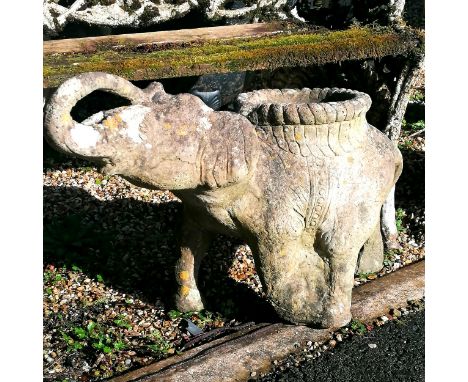 Vintage elephant planter - 68cm long x 38cm high