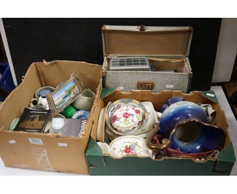 Collection of vintage ceramics to include Wedgewood together with a vintage projector 
