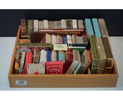 Collection of playing cards to include themed and advertising examples 