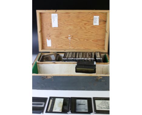 Magic Lantern Slides - approximately 90 slides including approximately 18 photographic slides relating to Royal Navy Ships vi