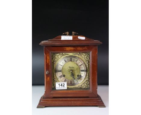 A Metermec two train movement mantel clock. 