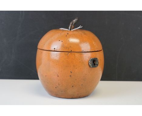 Georgian style Fruitwood apple tea caddy 