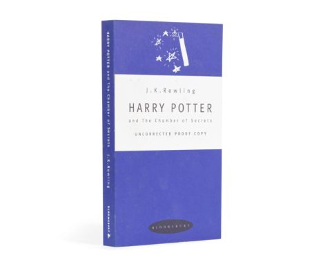 ROWLING (J.K.)Harry Potter and the Chamber of Secrets, UNCORRECTED PROOF OF THE FIRST EDITION,  a few light spots to half-tit