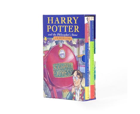 ROWLING (J.K.)[The Harry Potter Gift Set] Harry Potter and the Philosopher's Stone, FIRST EDITION, fourth printing, 1997; Har