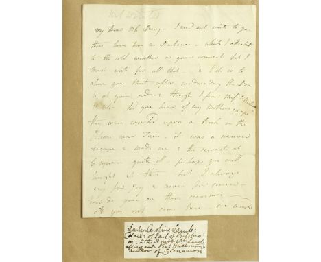 ALBUM - WOMEN WRITERS &amp; ARTISTSAlbum of c.100 autograph letters from nineteenth-century women writers and notable artists