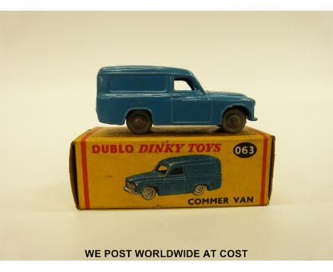 Dublo Dinky Toys diecast model Commer Van 063, in original box 