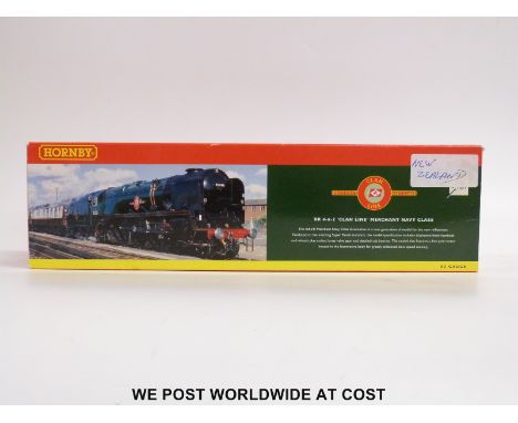 Hornby 00 gauge BR 4-6-2 Merchant Navy Class locomotive 'Clan Line' R.2169, in original box. 