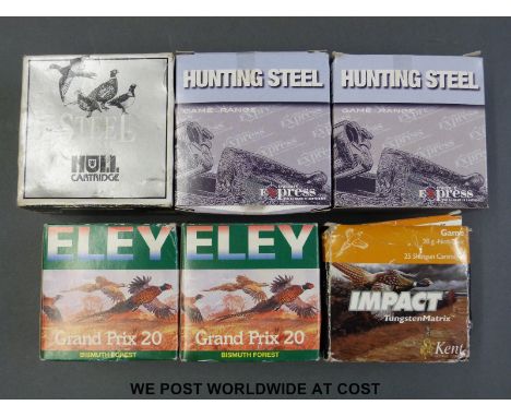 One-hundred-and-fifty non toxic 12 bore shotgun cartridges, all in original boxes. PLEASE NOTE THAT A VALID RELEVANT FIREARMS