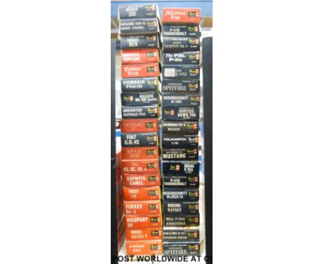 Thirty-six Revell 1:72 scale model aircraft kits, all in original boxes