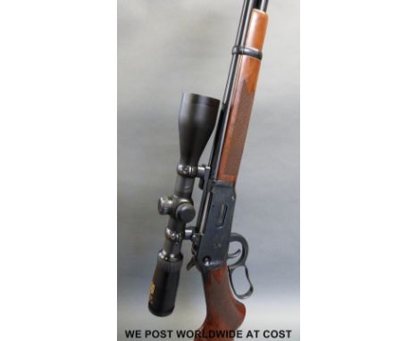 Winchester 94AE .30-30 Martini action rifle with Nikko Sterling 1.5-6x42 scope and 24 inch barrel, overall length 96cm, seria