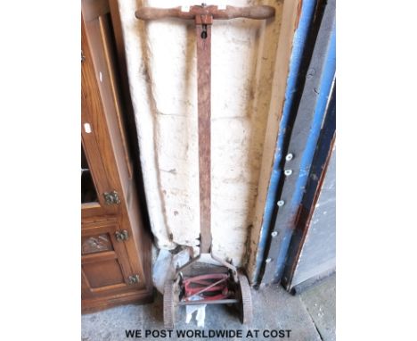 A vintage Qualcast mower