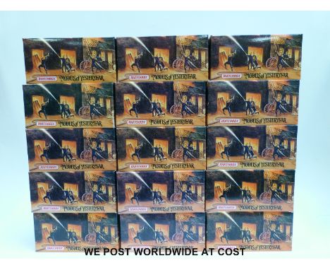 Fifteen Matchbox Models of Yesteryear Fire Engine Series diecast model fire vehicles, all in original boxes